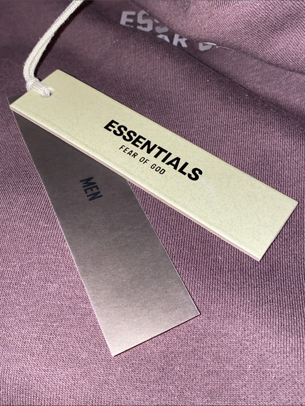NEW XL Fear of God Essentials Cuffed plum Sweatpants - Picture 2 of 7